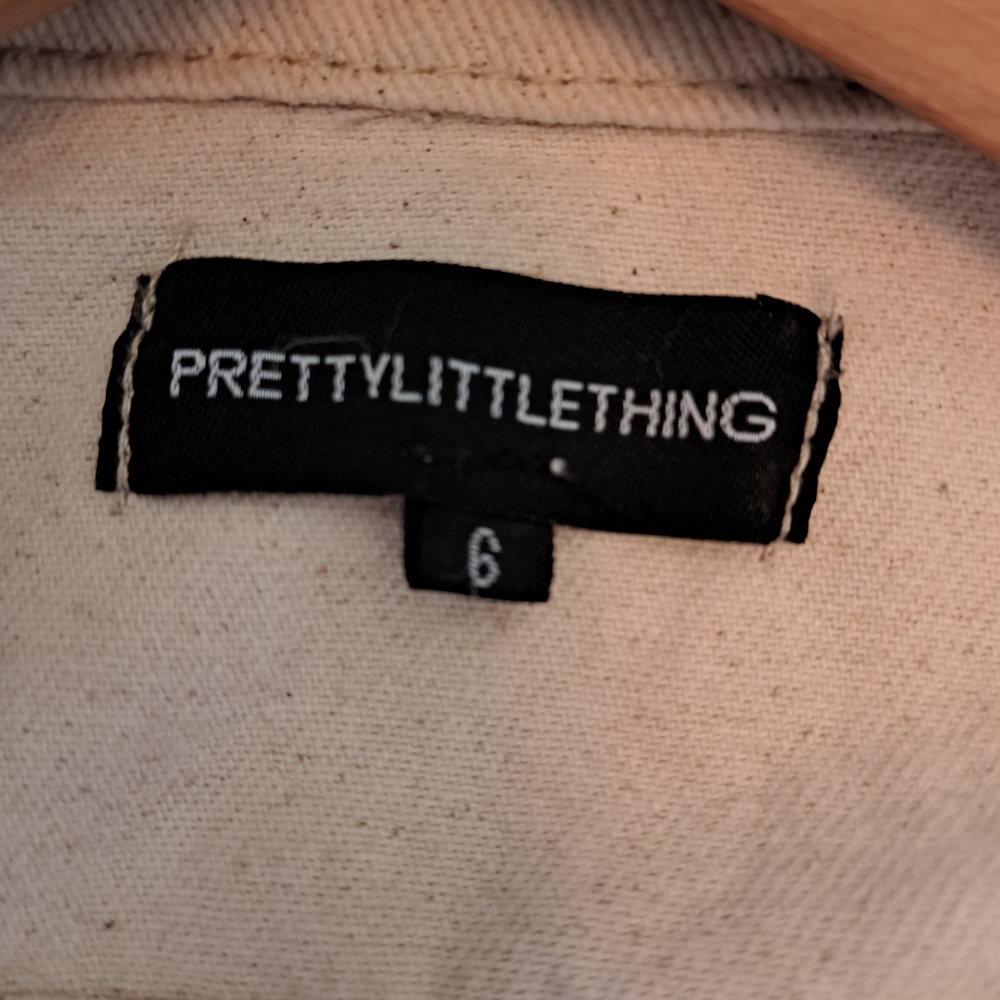 PrettyLittleThing Light Tan Jean Jacket - Picture 3 of 5